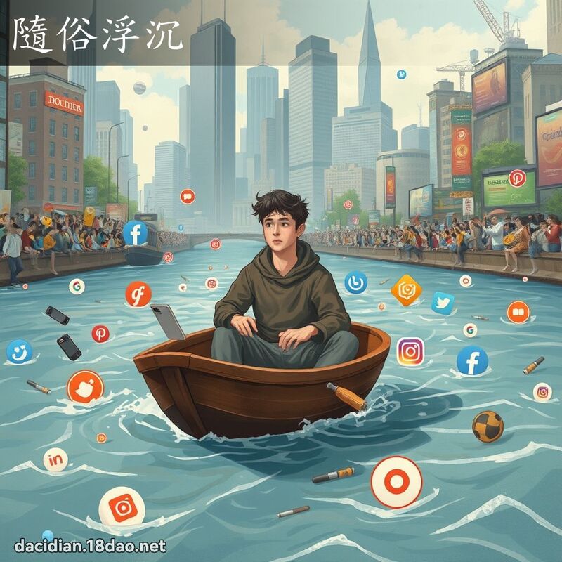 隨俗浮沉 - 国语大辞典配图