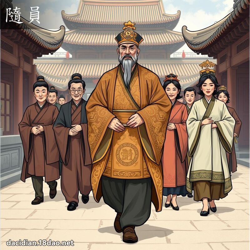 隨員 - 國語大辭典配圖