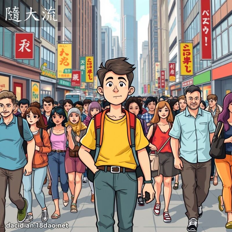 隨大流 - 國語大辭典配圖