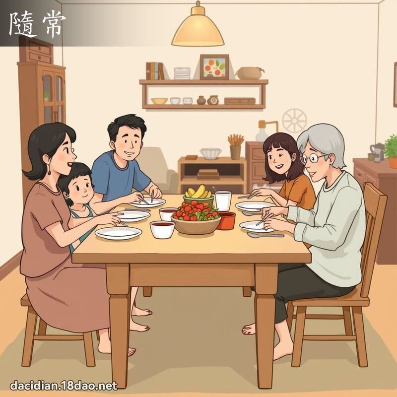 隨常 - 國語大辭典配圖