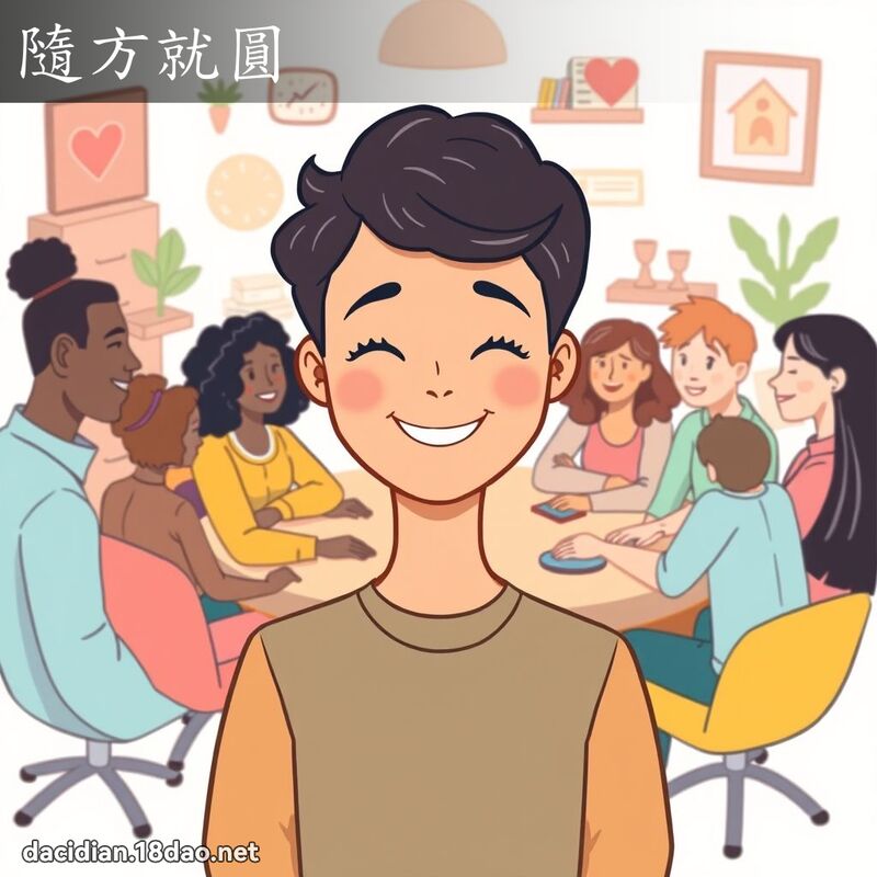 隨方就圓 - 國語大辭典配圖