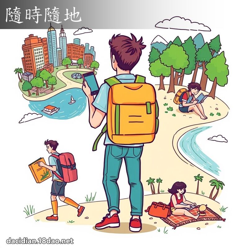 隨時隨地 - 國語大辭典配圖