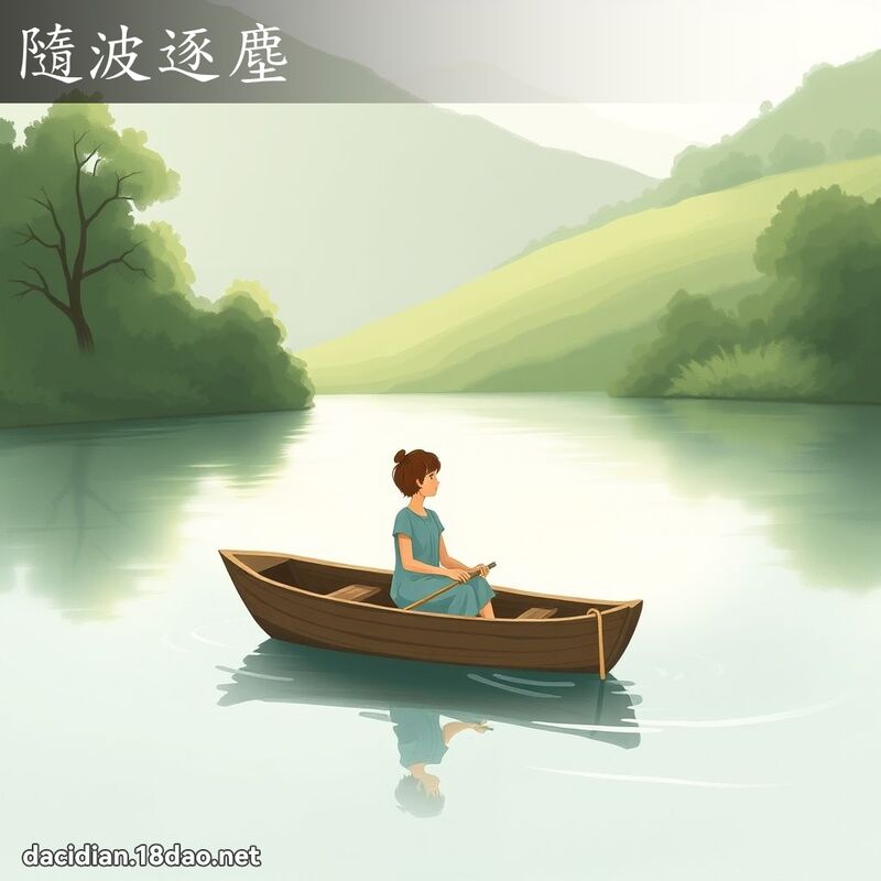隨波逐尘 - 国语大辞典配图
