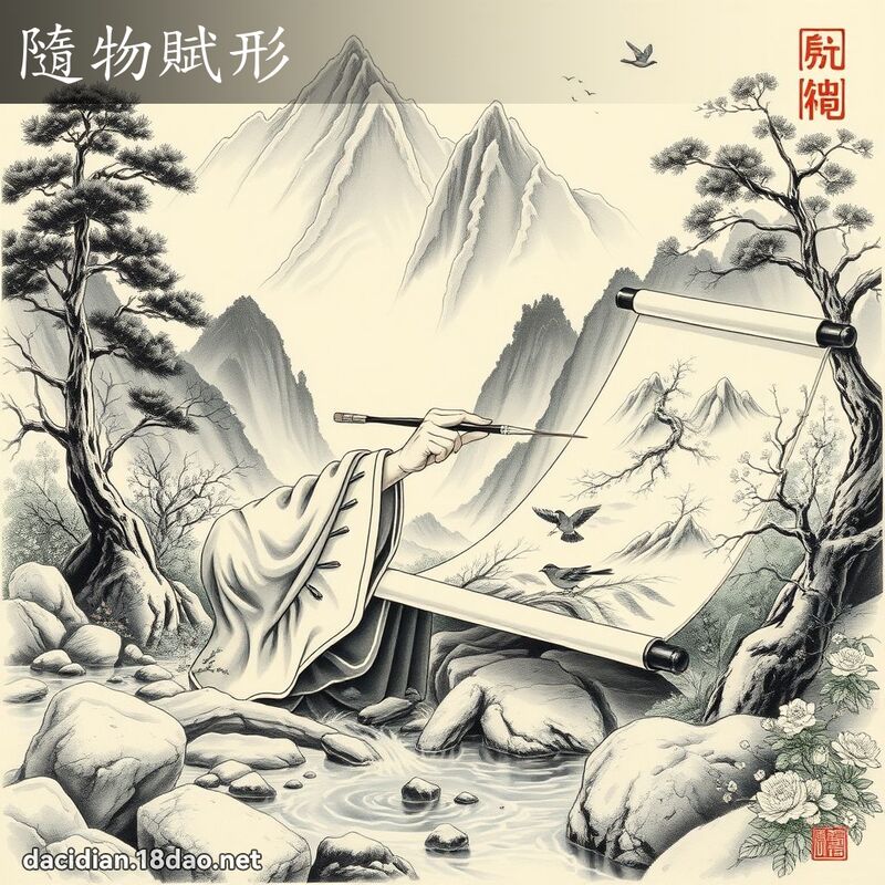隨物賦形 - 國語大辭典配圖