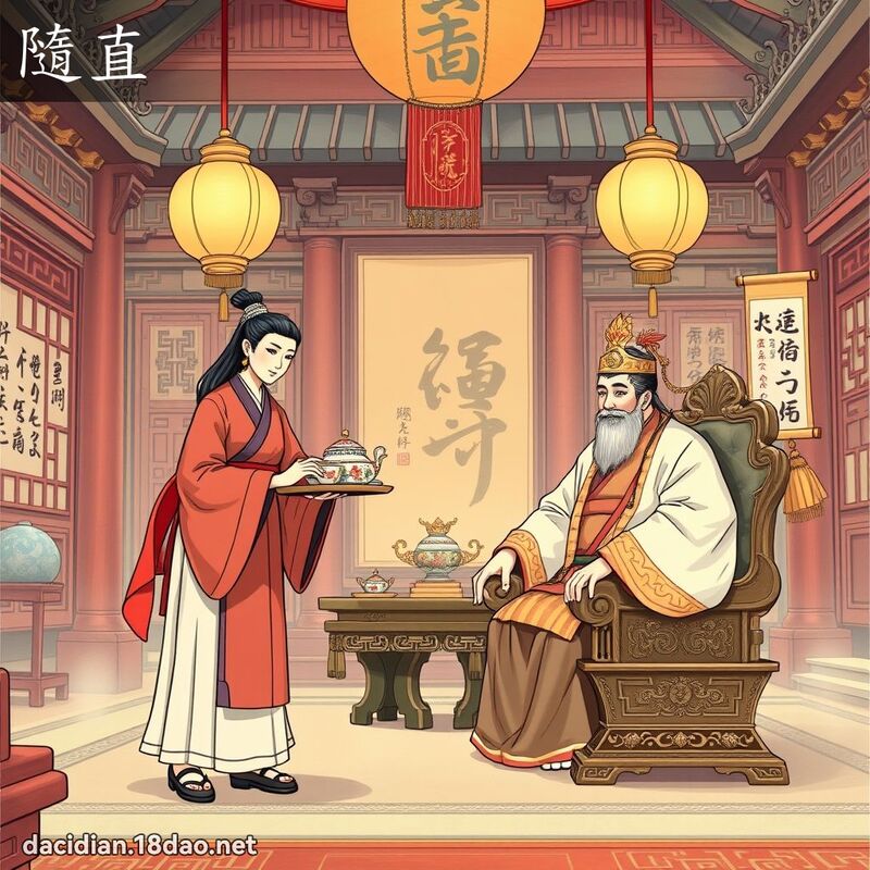 隨直 - 國語大辭典配圖