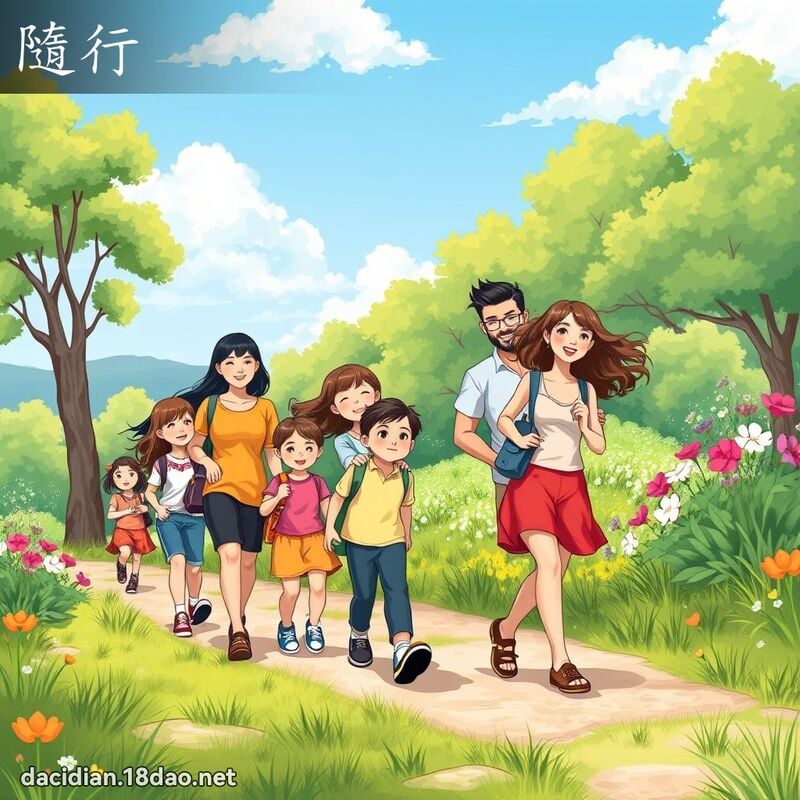 隨行 - 國語大辭典配圖