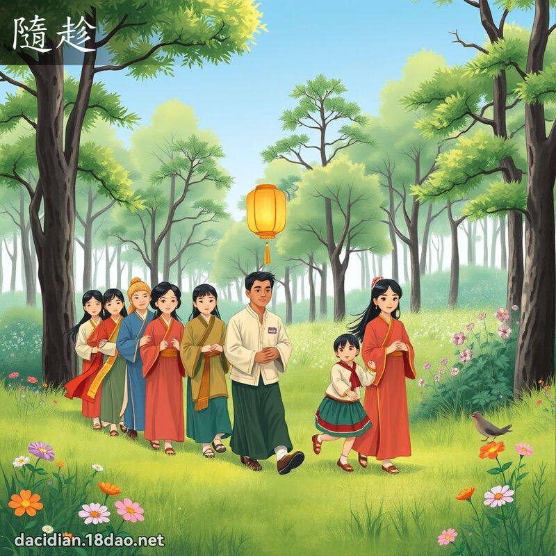 隨趁 - 国语大辞典配图