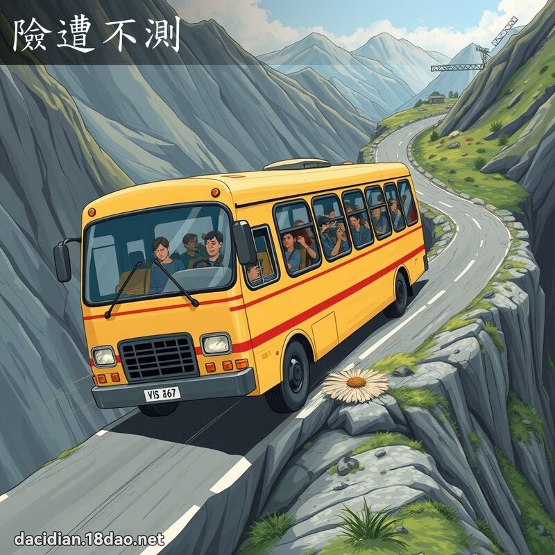 險遭不測 - 國語大辭典配圖