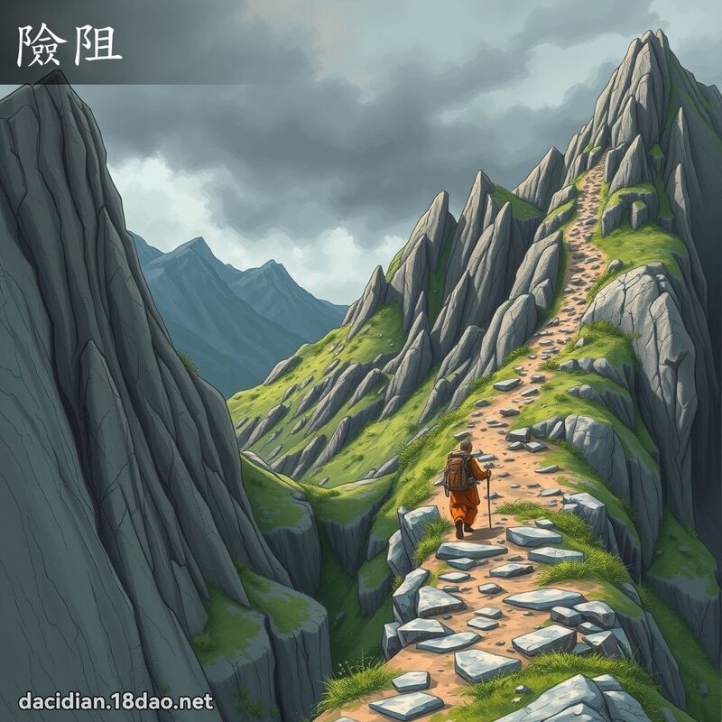 險阻 - 國語大辭典配圖