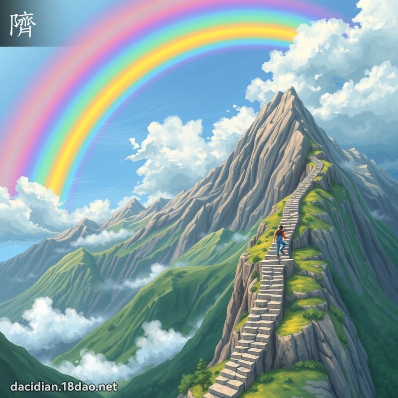 隮 - 國語大辭典配圖
