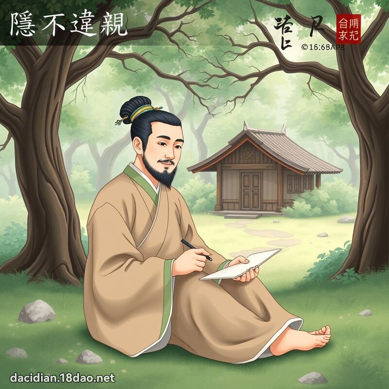 隱不違親 - 國語大辭典配圖