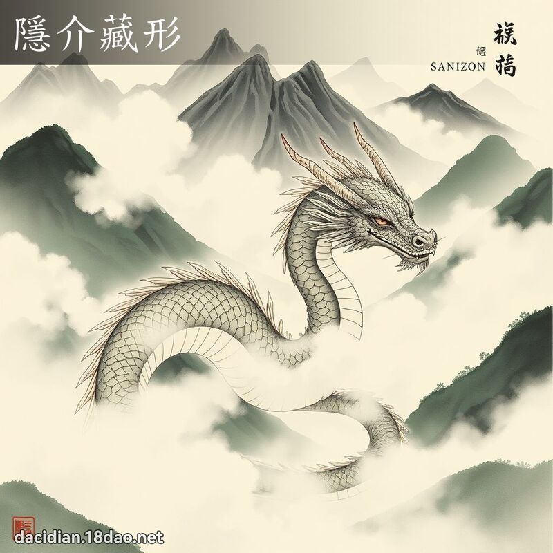 隱介藏形 - 国语大辞典配图