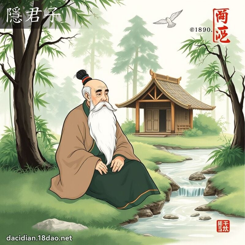 隱君子 - 国语大辞典配图