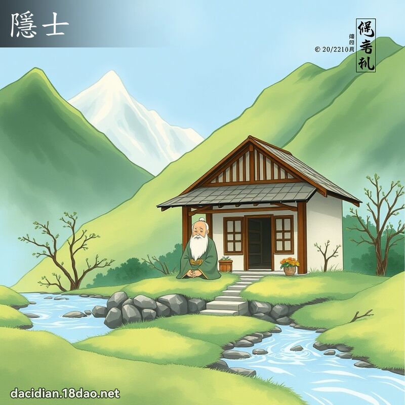 隱士 - 國語大辭典配圖