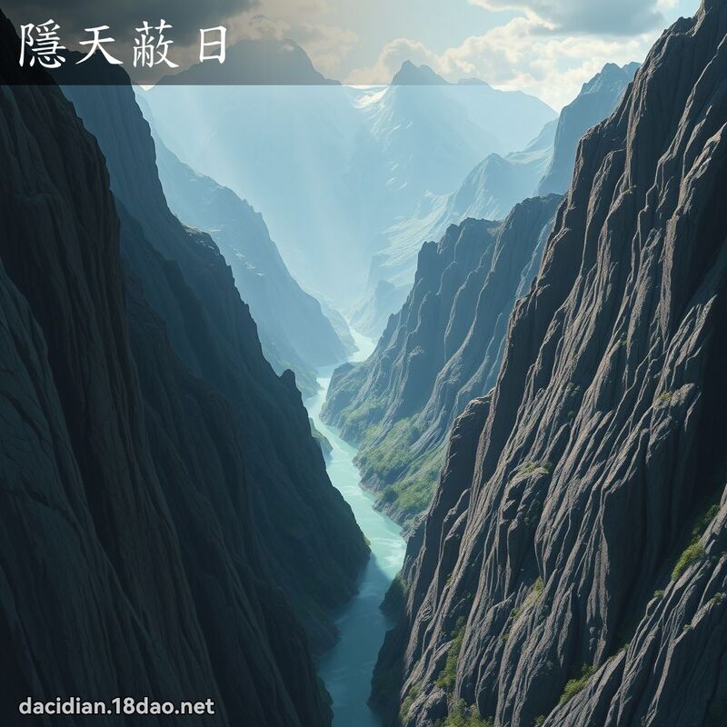 隱天蔽日 - 國語大辭典配圖