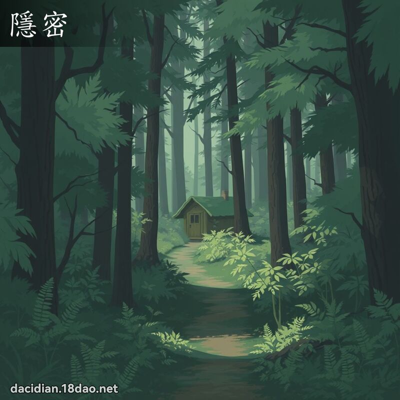 隱密 - 国语大辞典配图