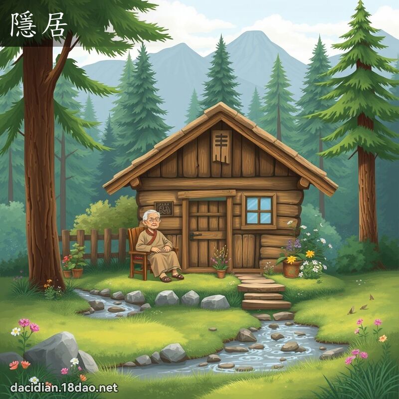 隱居 - 國語大辭典配圖