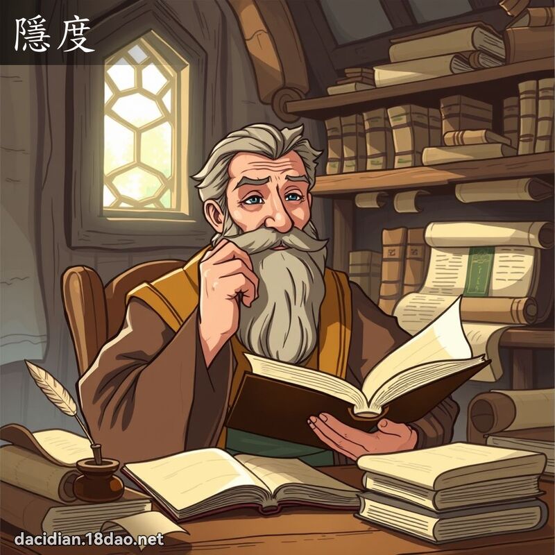 隱度 - 國語大辭典配圖