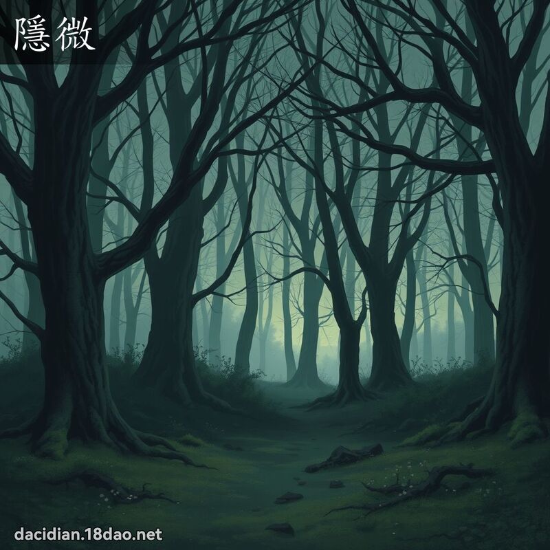 隱微 - 國語大辭典配圖