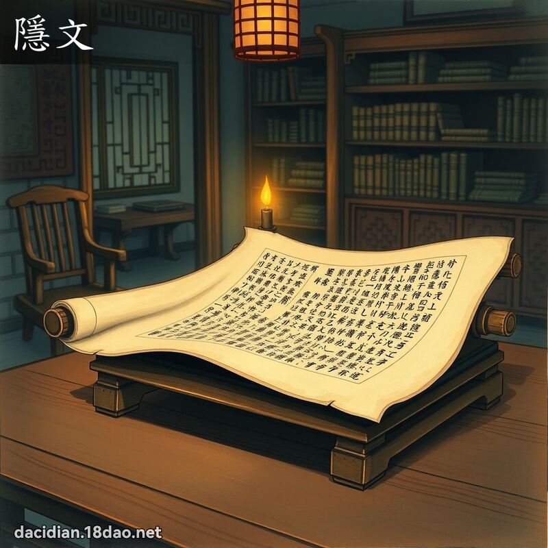 隱文 - 國語大辭典配圖