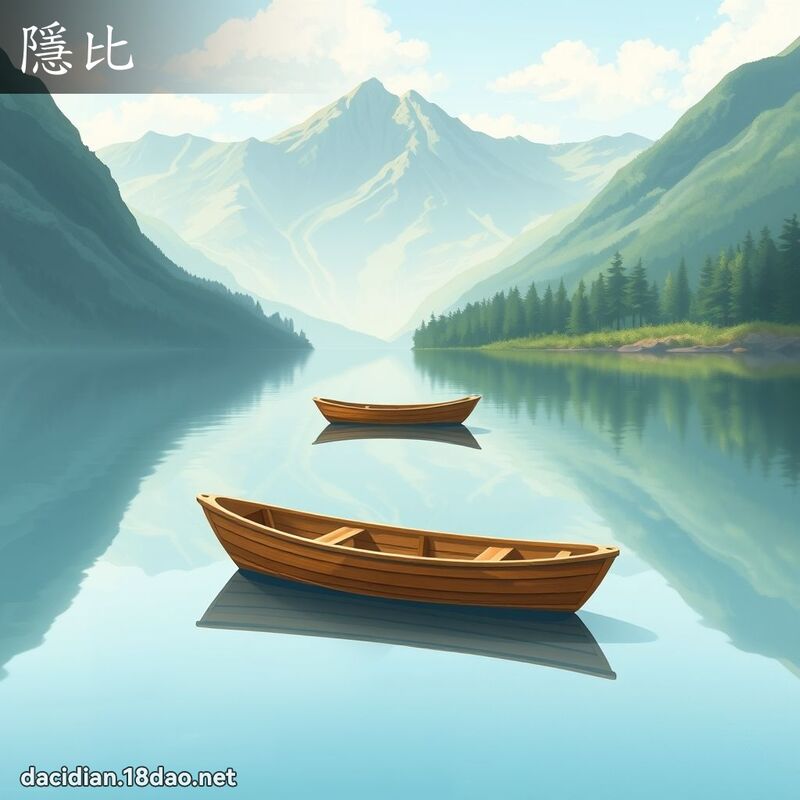 隱比 - 國語大辭典配圖