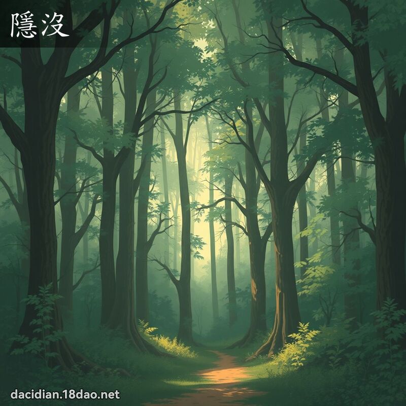隱沒 - 國語大辭典配圖