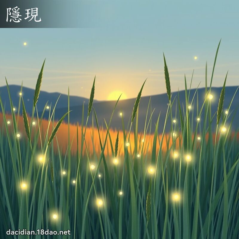 隱現 - 國語大辭典配圖