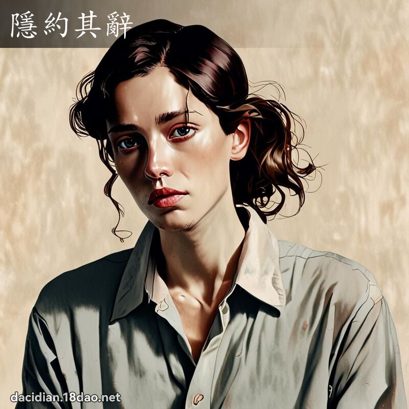 隱約其辭 - 國語大辭典配圖