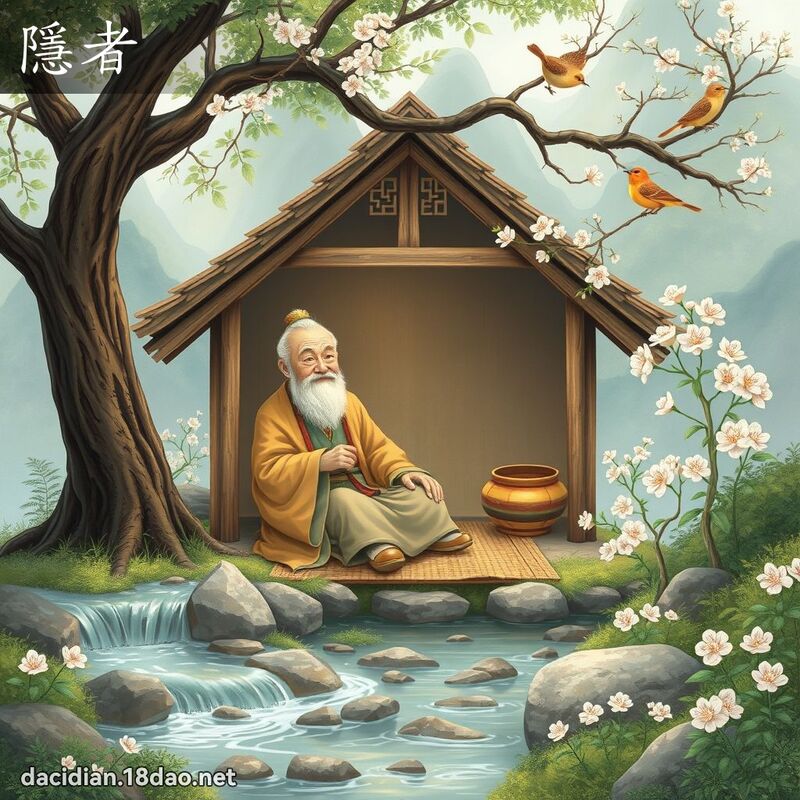 隱者 - 國語大辭典配圖