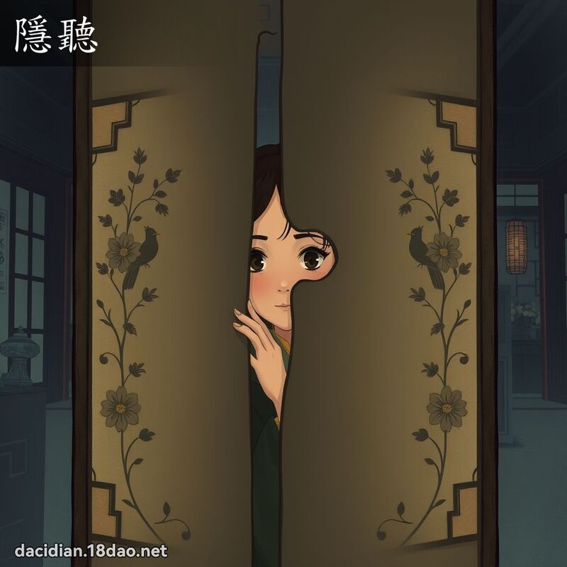 隱聽 - 國語大辭典配圖