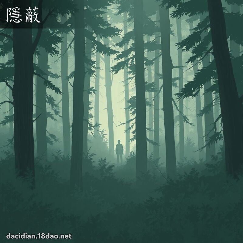 隱蔽 - 國語大辭典配圖