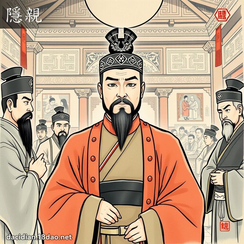 隱親 - 國語大辭典配圖