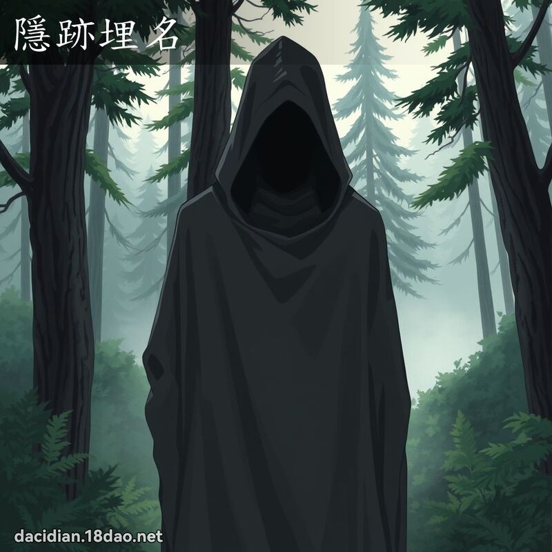 隱跡埋名 - 國語大辭典配圖