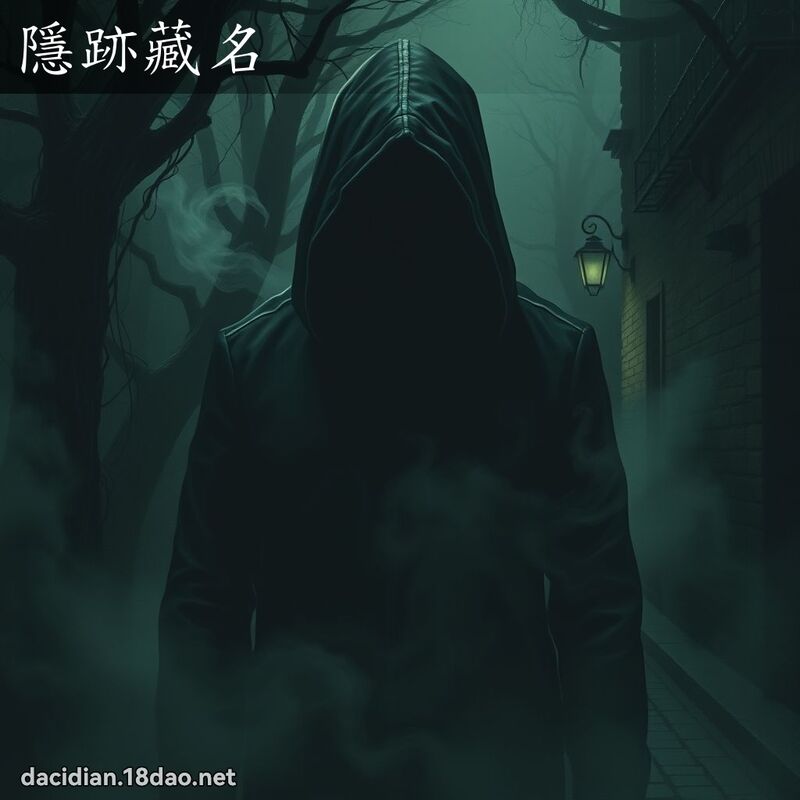 隱跡藏名 - 國語大辭典配圖
