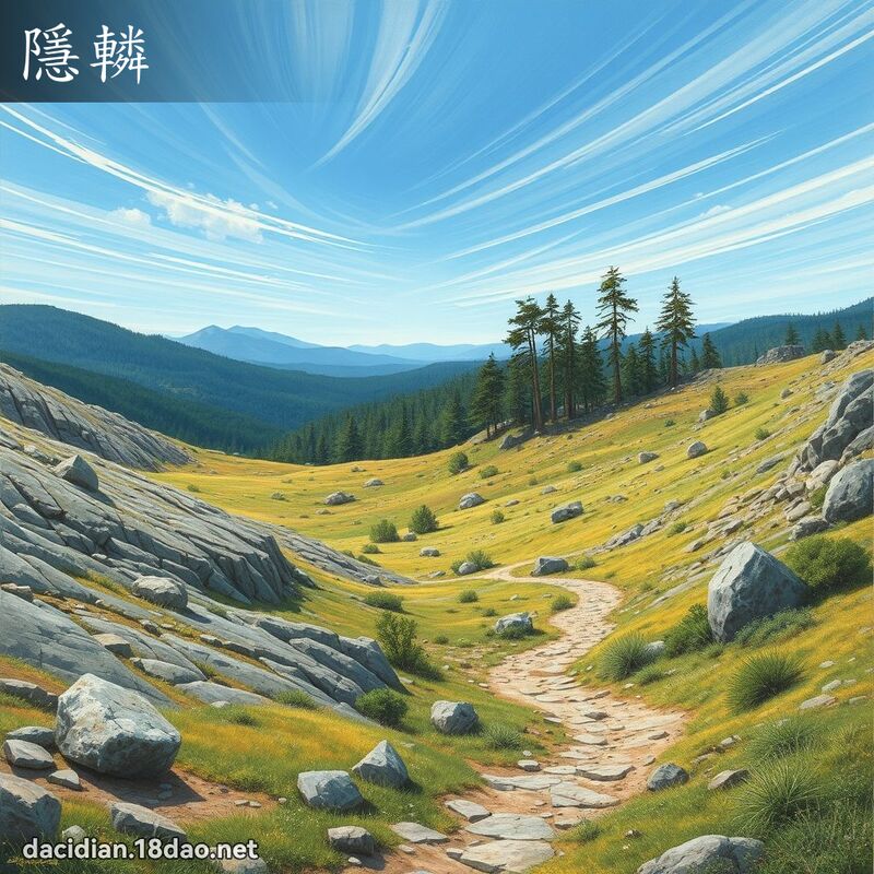 隱轔 - 國語大辭典配圖