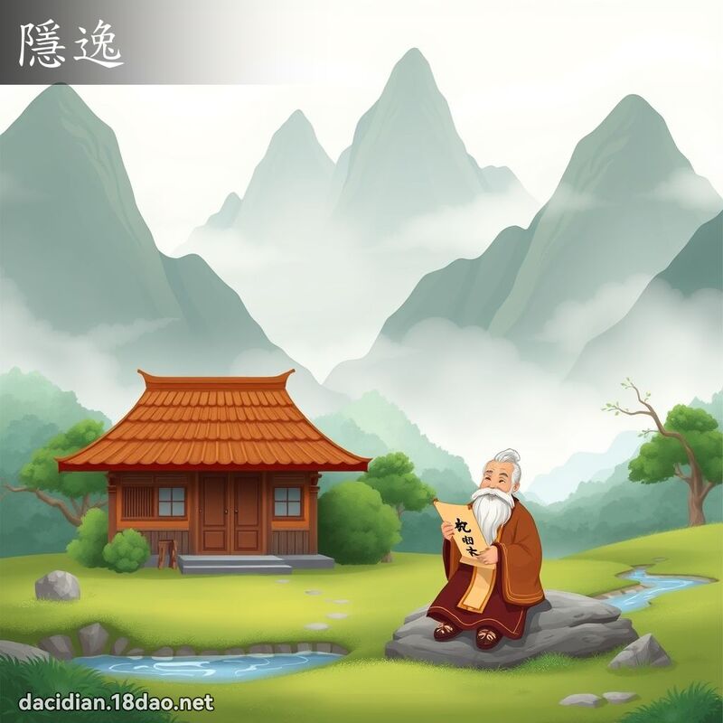 隱逸 - 国语大辞典配图