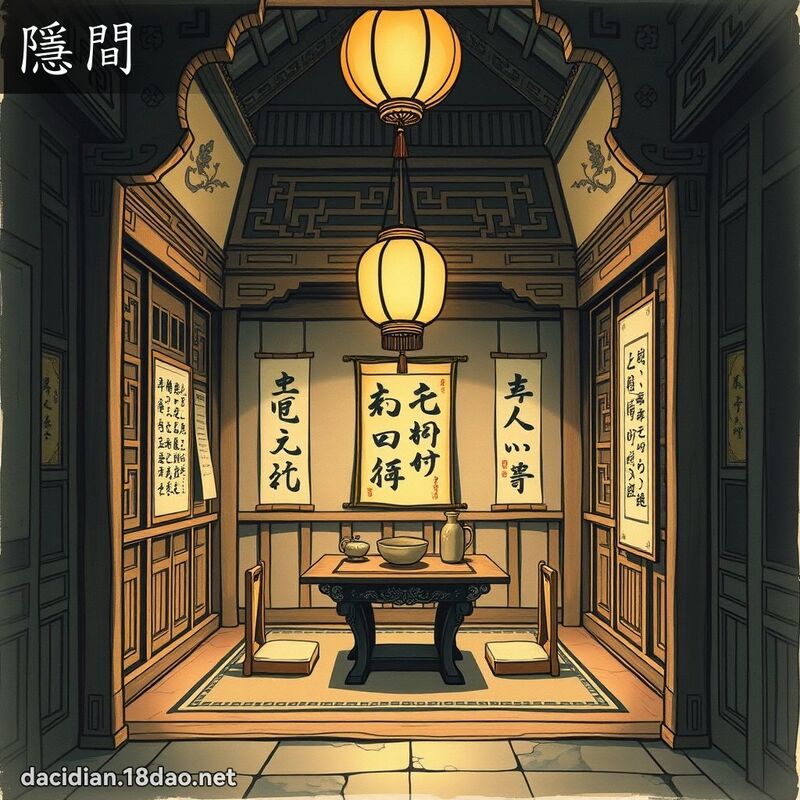 隱間 - 國語大辭典配圖