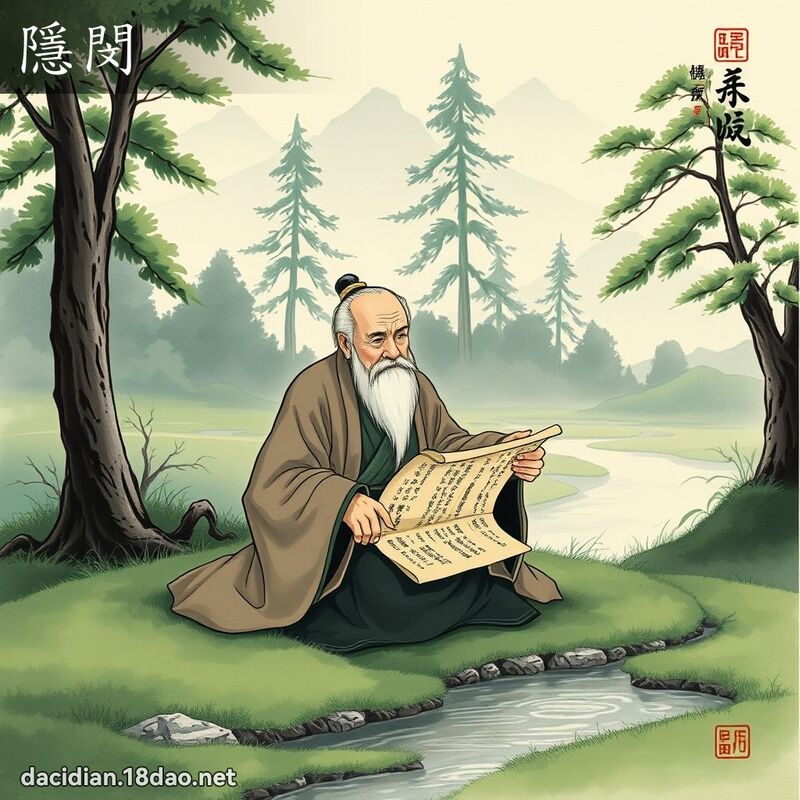 隱閔 - 國語大辭典配圖