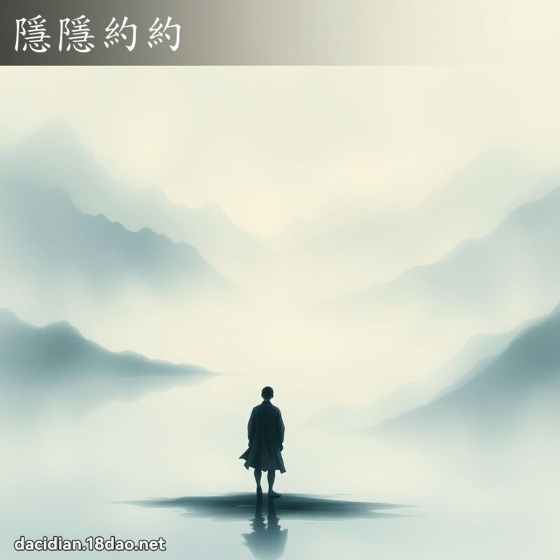 隱隱约约 - 国语大辞典配图