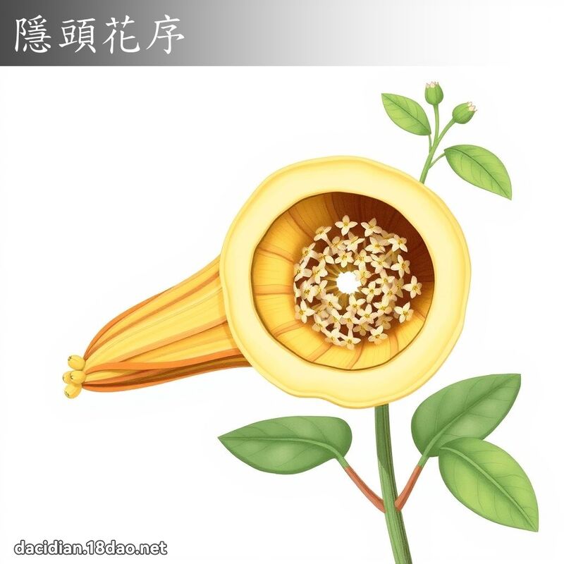隱頭花序 - 國語大辭典配圖