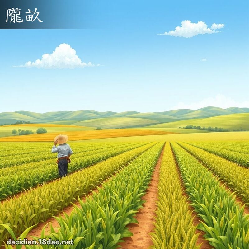 陇亩 - 国语大辞典配图