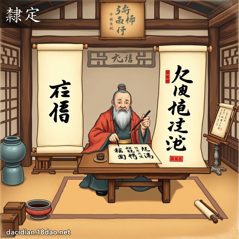 隶定 - 国语大辞典配图