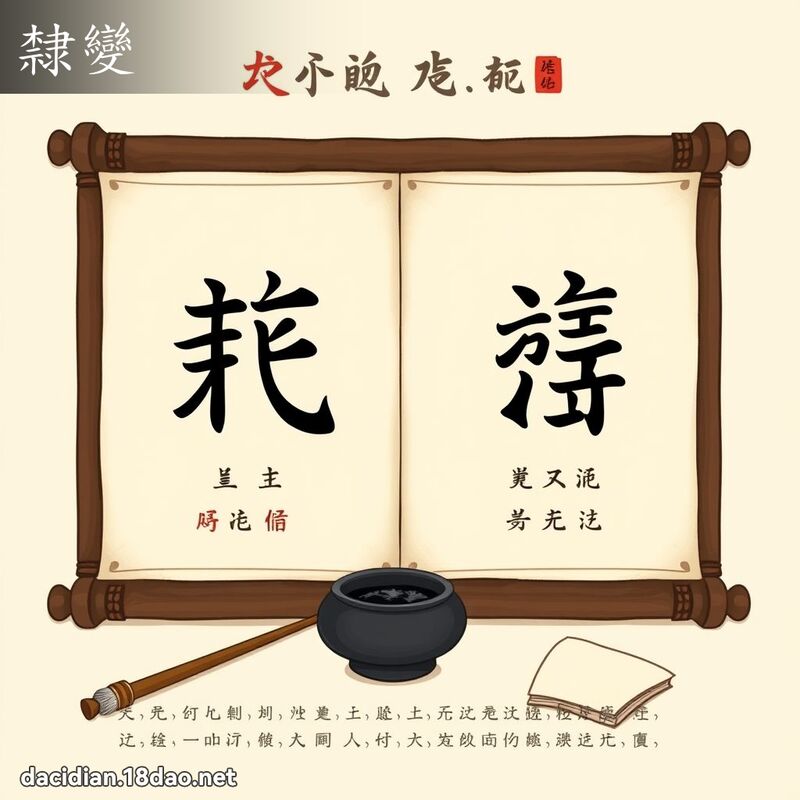 隶变 - 国语大辞典配图