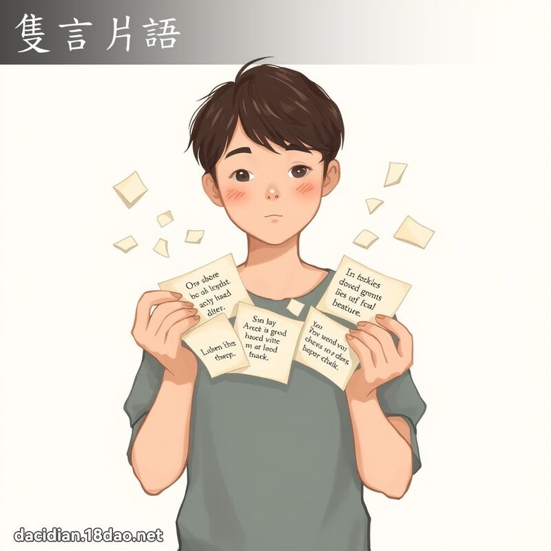 只言片语 - 国语大辞典配图