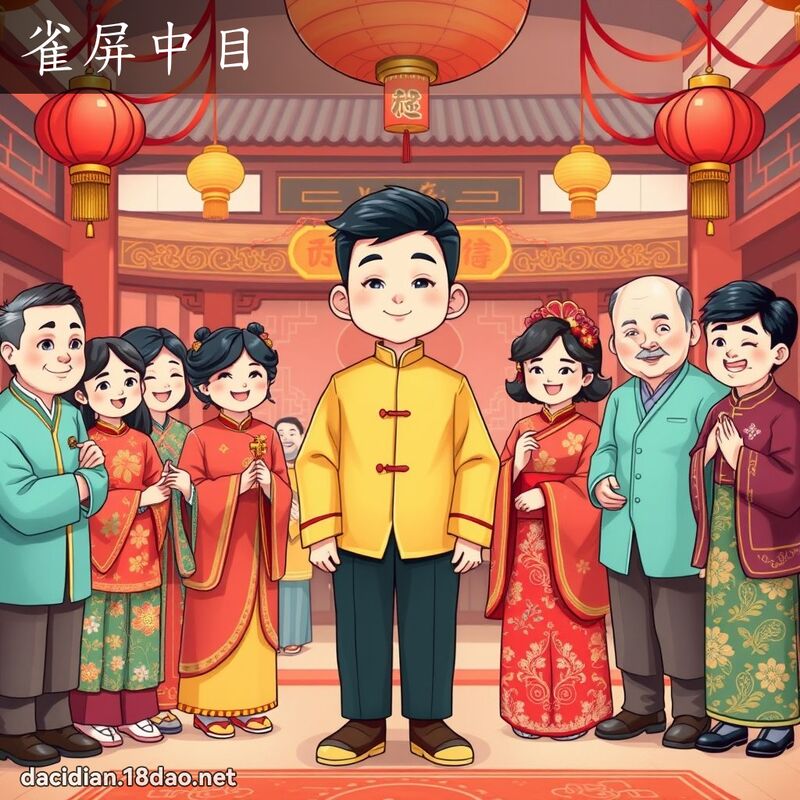 雀屏中目 - 國語大辭典配圖