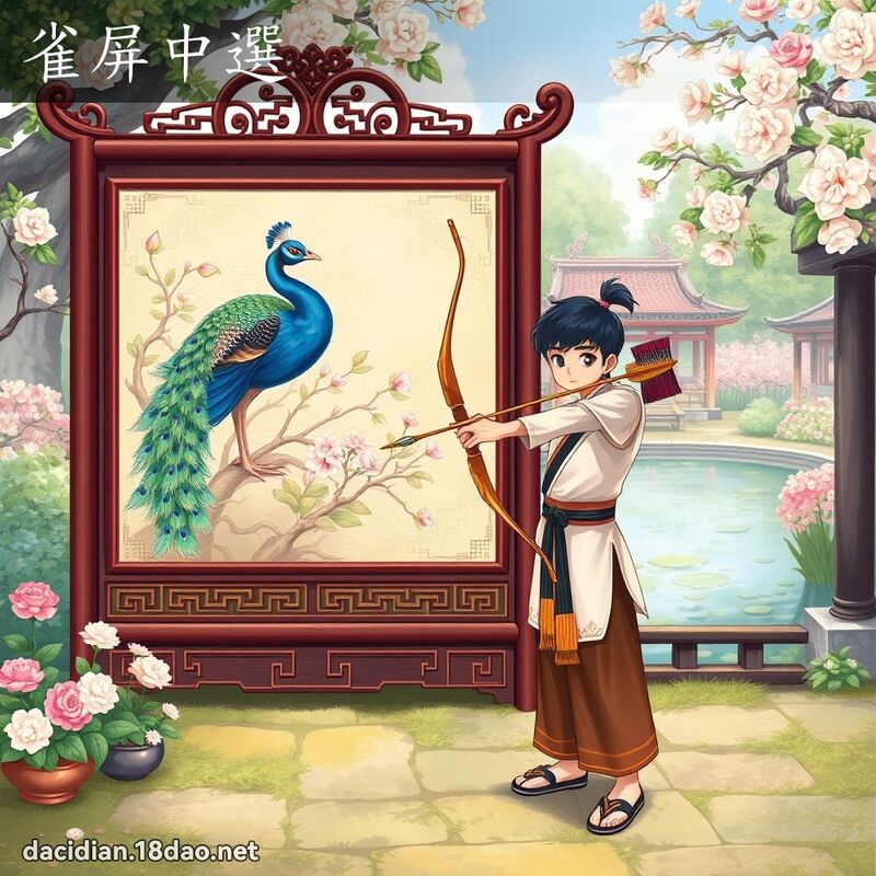 雀屏中选 - 国语大辞典配图