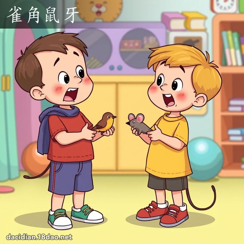 雀角鼠牙 - 国语大辞典配图