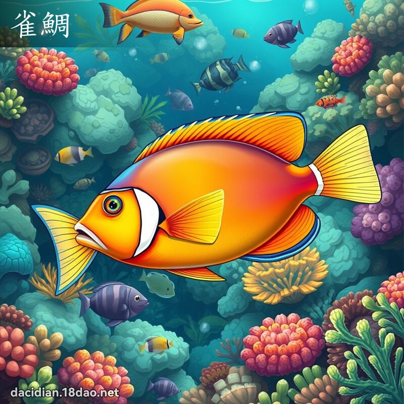 雀鯛 - 國語大辭典配圖