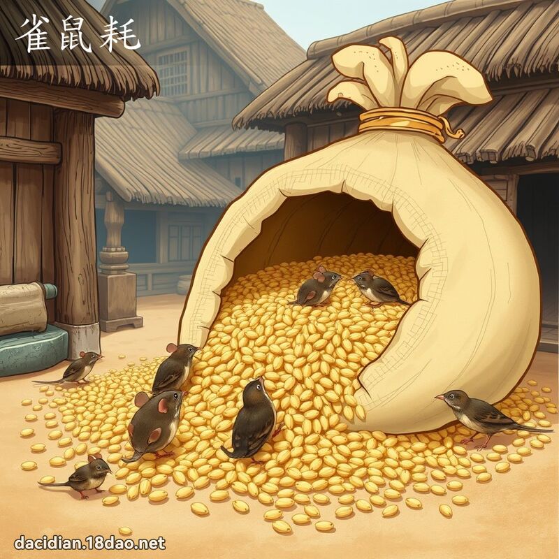 雀鼠耗 - 国语大辞典配图