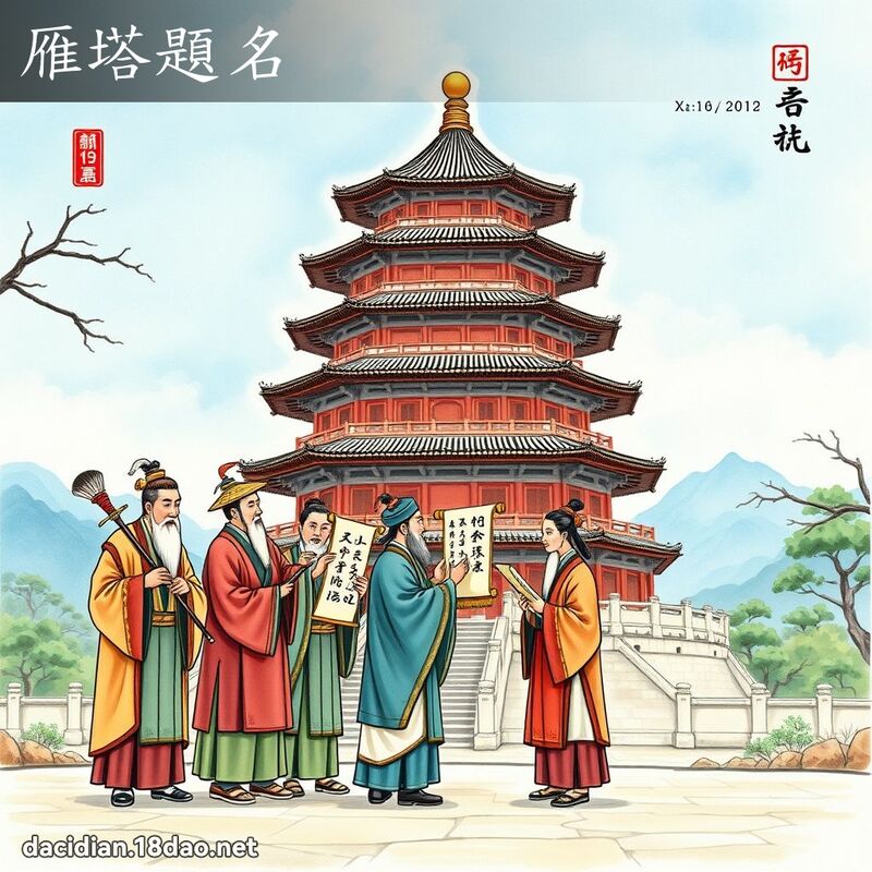 雁塔題名 - 國語大辭典配圖